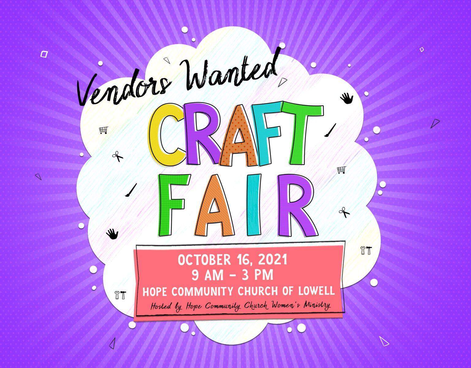 Vendors Wanted For October Craft Fair Hope Community Church Of Lowell